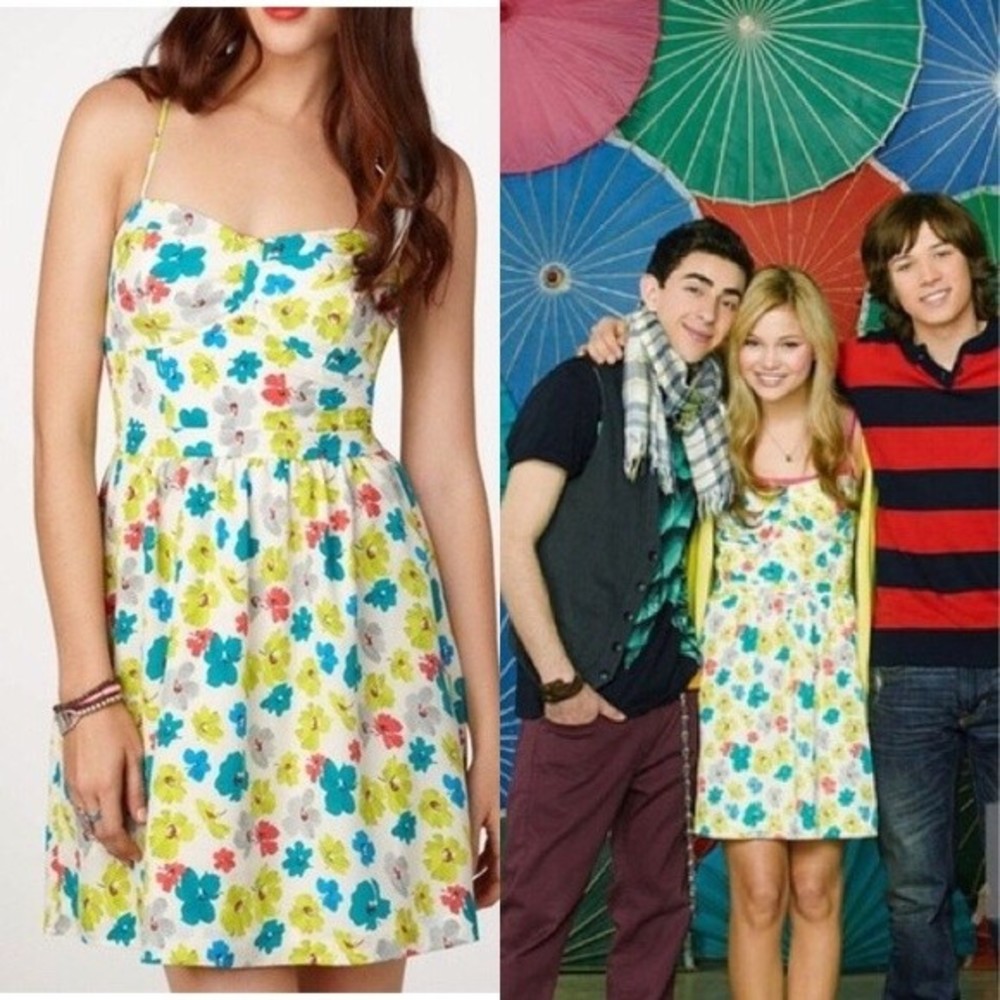 American Eagle Floral Open Tie Back Dress
